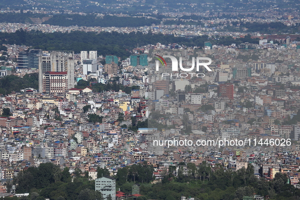 A General View Of The Kathmandu Valley After Overnight Rainfall Which Brought In Clear Weather Conditions On 31 July, 2024 In, Nepal. 