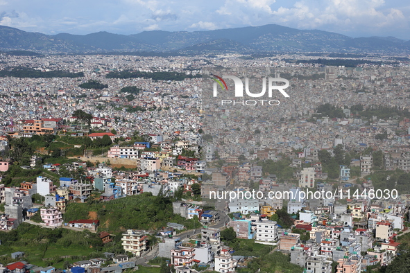 A General View Of The Kathmandu Valley After Overnight Rainfall Which Brought In Clear Weather Conditions On 31 July, 2024 In, Nepal. 