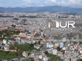 A General View Of The Kathmandu Valley After Overnight Rainfall Which Brought In Clear Weather Conditions On 31 July, 2024 In, Nepal. (