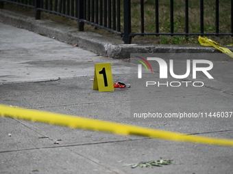 One person is being injured and one person is being killed in a shooting in Staten Island, New York, United States, on July 31, 2024. At app...