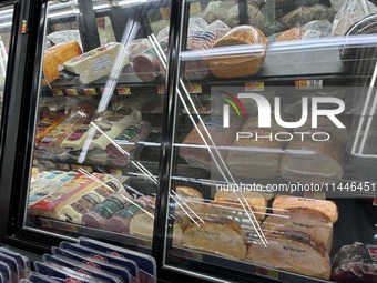 A deli meat counter is being seen at Walmart Supercenter in Teterboro, New Jersey, United States, on July 31, 2024. Seven million pounds of...