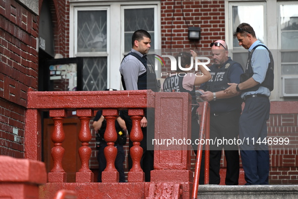 A 34-year-old male is being stabbed in the chest and killed in Bronx, New York, United States, on July 31, 2024. At approximately 1:37 p.m....