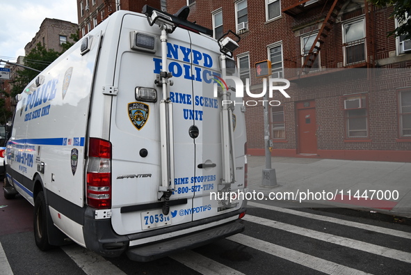 A 34-year-old male is being stabbed in the chest and killed in Bronx, New York, United States, on July 31, 2024. At approximately 1:37 p.m....