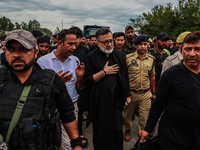 Shia Cleric Imran Reza Ansari is taking part in the 25th Muharram procession in Baramulla, Jammu and Kashmir, India, on August 1, 2024 (