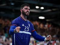 FABREGAS Ludovic of France Team is celebrating during the men's Handball Preliminary Round - Group B match between France and Egypt on Day 5...