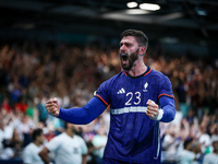 FABREGAS Ludovic of France Team is celebrating during the men's Handball Preliminary Round - Group B match between France and Egypt on Day 5...