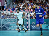 Yehia ELDERAA of the Egypt Team is playing during the men's Handball Preliminary Round - Group B match between France and Egypt in Paris, Fr...