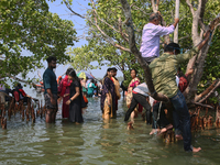 Indian tourists are visiting Sambranikodi Island in Kerala, India, on April 06, 2024. Sambranikodi Island is situated at the southern tip of...