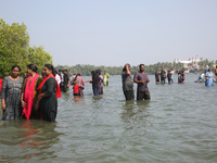 Indian tourists are visiting Sambranikodi Island in Kerala, India, on April 06, 2024. Sambranikodi Island is situated at the southern tip of...