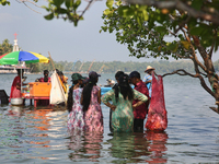 Indian tourists are visiting Sambranikodi Island in Kerala, India, on April 06, 2024. Sambranikodi Island is situated at the southern tip of...