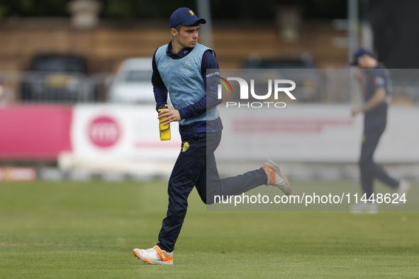 Durham's James Minto is playing during the Metro Bank One Day Cup match between Durham County Cricket Club and Somerset at the Seat Unique R...