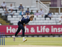 Daniel Hogg is bowling for Durham during the Metro Bank One Day Cup match between Durham County Cricket Club and Somerset at the Seat Unique...