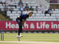 Daniel Hogg is bowling for Durham during the Metro Bank One Day Cup match between Durham County Cricket Club and Somerset at the Seat Unique...