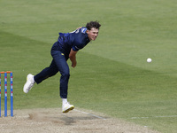 Paul Coughlin of Durham is bowling during the Metro Bank One Day Cup match between Durham County Cricket Club and Somerset at the Seat Uniqu...