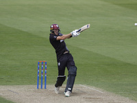 Somerset's Kasey Aldridge is pulling the ball to leg during the Metro Bank One Day Cup match between Durham County Cricket Club and Somerset...