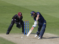 Haydon Mustard is batting during the Metro Bank One Day Cup match between Durham County Cricket Club and Somerset at the Seat Unique Riversi...