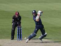 Haydon Mustard is batting during the Metro Bank One Day Cup match between Durham County Cricket Club and Somerset at the Seat Unique Riversi...