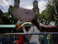 Dozens of people are attending the Church of San Hipolito in Mexico City, Mexico, on August 1, 2024 to see the relics of Saint Jude Thaddeus...