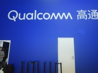 A photo is showing the Qualcomm booth at the 2023 CIIE in Shanghai, China, on November 6, 2023. (