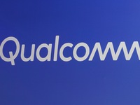 A photo is showing the Qualcomm booth at the 2023 CIIE in Shanghai, China, on November 6, 2023. (