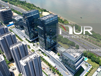 A photo is showing a corner of Cangshan Intelligent Industrial Park in Fuzhou, China, on August 1, 2024. (