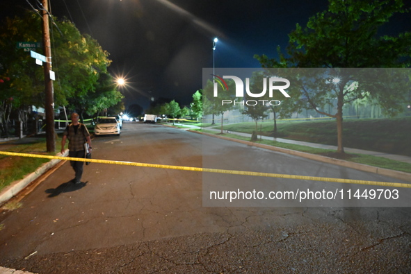 One person is being killed, and one person is being critically injured in a shooting outside a recreation center in Washington, DC, United S...