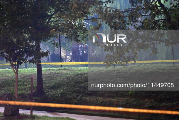 One person is being killed, and one person is being critically injured in a shooting outside a recreation center in Washington, DC, United S...