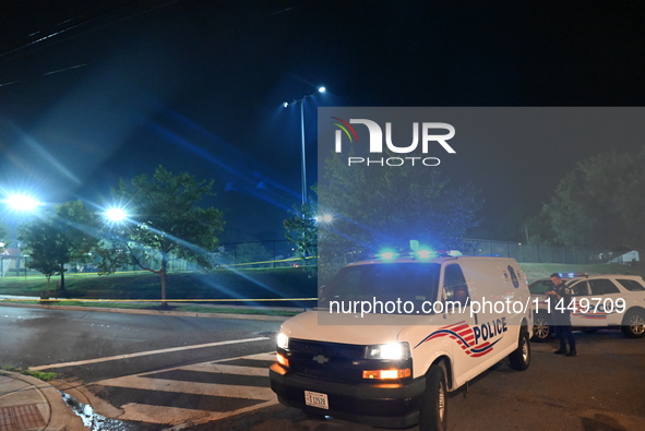 One person is being killed, and one person is being critically injured in a shooting outside a recreation center in Washington, DC, United S...