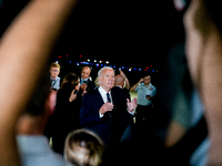 U.S. President Joe Biden speaks to the media after freed prisoners Paul Whelan, Evan Gershkovich and Alsu Kurmasheva arrived at Joint Base A...