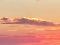 Colorful fire clouds are appearing on the Gobi Beach in Hami, Xinjiang province, China, on August 1, 2024. (