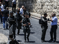 Israeli police forces are preventing Palestinian worshippers from reaching the Al-Aqsa Mosque for Friday prayers, following concerns from th...