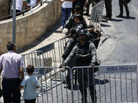 Israeli police forces are preventing Palestinian worshippers from reaching the Al-Aqsa Mosque for Friday prayers, following concerns from th...