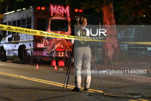 A 47-year-old male is being shot and killed in Bronx, New York, United States, on August 2, 2024. At approximately 6:53 pm, Friday evening,...