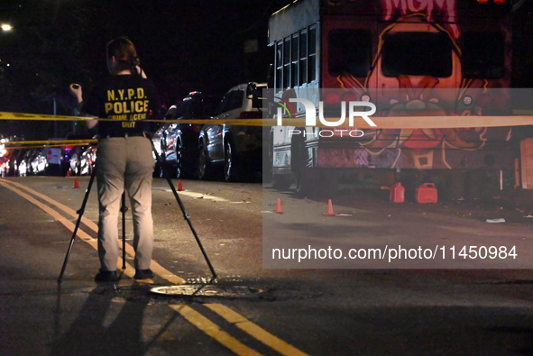 A 47-year-old male is being shot and killed in Bronx, New York, United States, on August 2, 2024. At approximately 6:53 pm, Friday evening,...