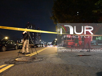 A 47-year-old male is being shot and killed in Bronx, New York, United States, on August 2, 2024. At approximately 6:53 pm, Friday evening,...