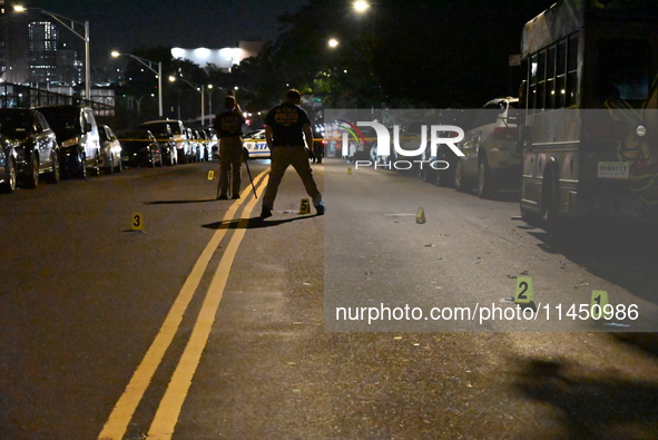 A 47-year-old male is being shot and killed in Bronx, New York, United States, on August 2, 2024. At approximately 6:53 pm, Friday evening,...