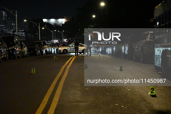 A 47-year-old male is being shot and killed in Bronx, New York, United States, on August 2, 2024. At approximately 6:53 pm, Friday evening,...