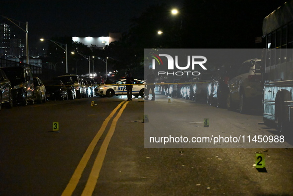 A 47-year-old male is being shot and killed in Bronx, New York, United States, on August 2, 2024. At approximately 6:53 pm, Friday evening,...