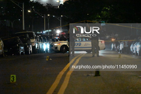 A 47-year-old male is being shot and killed in Bronx, New York, United States, on August 2, 2024. At approximately 6:53 pm, Friday evening,...