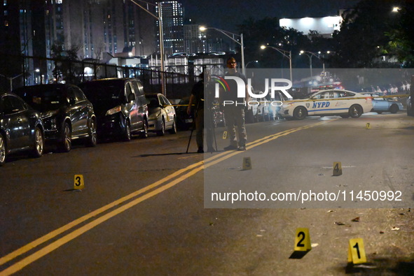 A 47-year-old male is being shot and killed in Bronx, New York, United States, on August 2, 2024. At approximately 6:53 pm, Friday evening,...