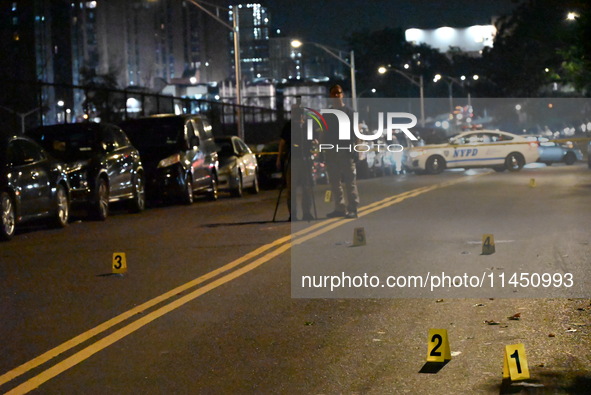 A 47-year-old male is being shot and killed in Bronx, New York, United States, on August 2, 2024. At approximately 6:53 pm, Friday evening,...