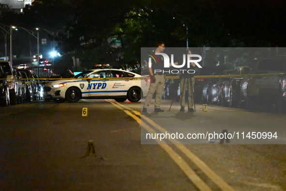 A 47-year-old male is being shot and killed in Bronx, New York, United States, on August 2, 2024. At approximately 6:53 pm, Friday evening,...