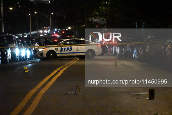 A 47-year-old male is being shot and killed in Bronx, New York, United States, on August 2, 2024. At approximately 6:53 pm, Friday evening,...