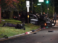 One person is dying and one person is being critically injured in a vehicle collision in Bronx, New York, United States, on August 3, 2024....