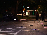 One person is dying and one person is being critically injured in a vehicle collision in Bronx, New York, United States, on August 3, 2024....