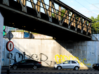 Cars are getting stuck in a traffic jam in Krakow, Poland, on August 1, 2024. (