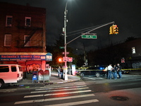 Five people are being injured in a stabbing attack as a result of a dispute at 100th Street and 37th Avenue in Queens, New York, United Stat...