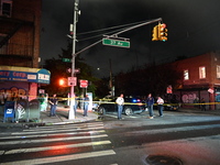 Five people are being injured in a stabbing attack as a result of a dispute at 100th Street and 37th Avenue in Queens, New York, United Stat...