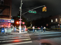 Five people are being injured in a stabbing attack as a result of a dispute at 100th Street and 37th Avenue in Queens, New York, United Stat...