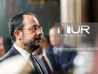 President of Cyprus Nikos Christodoulides is attending the memorial service for Archbishop Makarios III, the first president of the Republic...